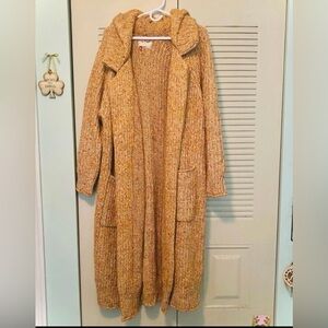 Anthropologie Golden Knit Sweater Cardigan